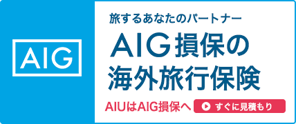 AIG損保の海外旅行保険